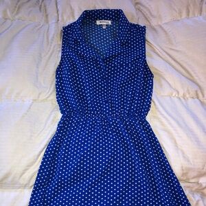 Monteau Blue Polka Dot dress